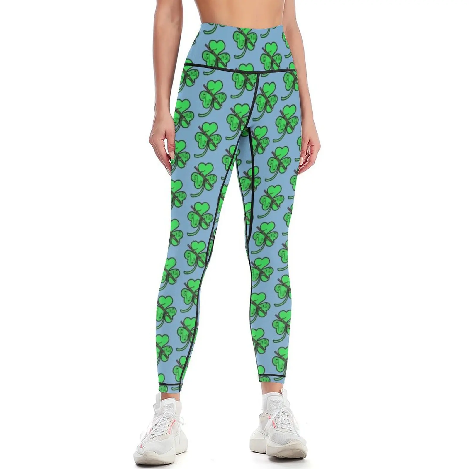 

Shamrock Bassoon Leggings Fitness's gym clothes push up fitness sporty woman push up Womens Leggings