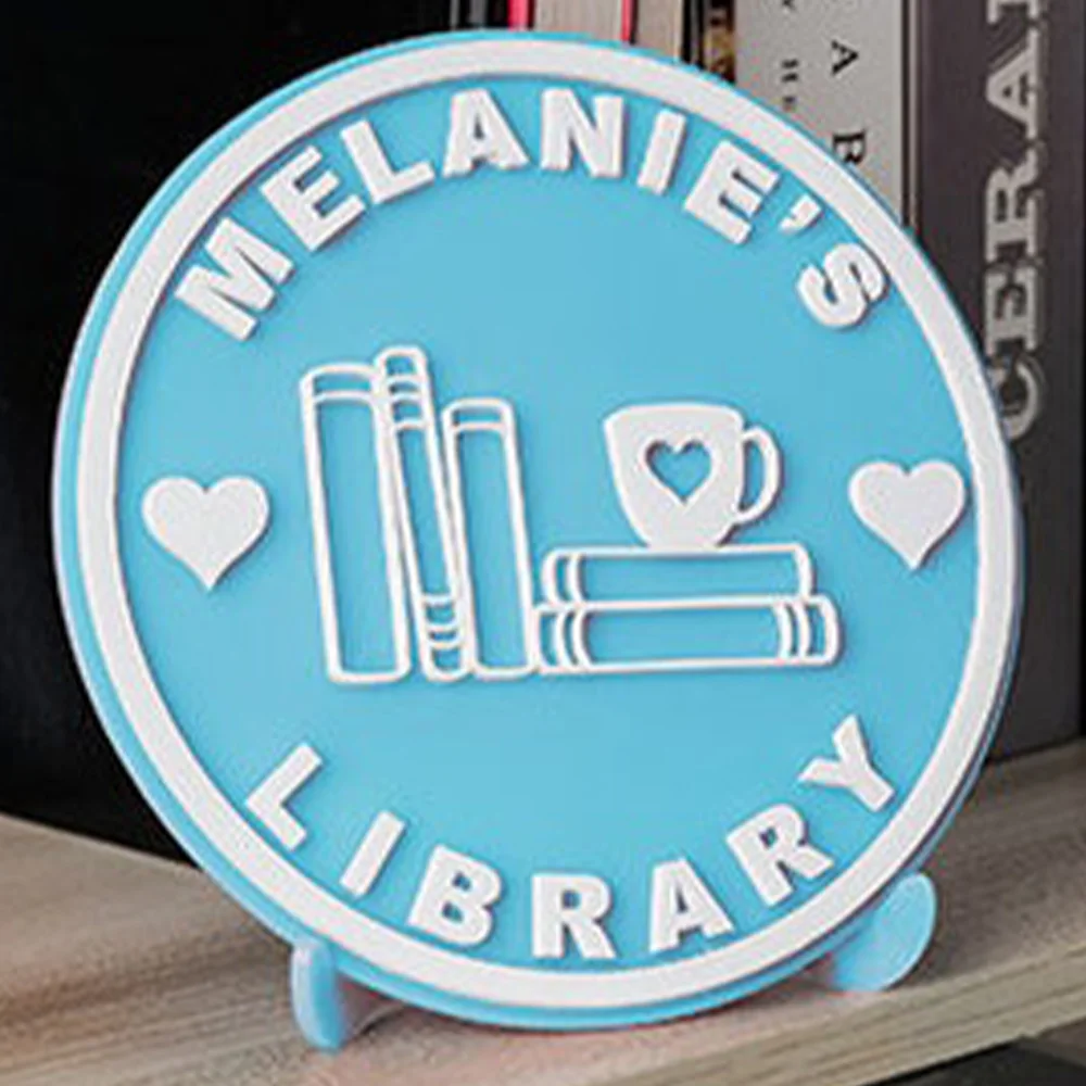 Custom acrylic bookshelf with brackets - personalized bedroom decoration - library book corner decoration - gift for book lovers - view 2