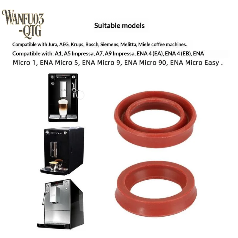 Hot Sale 5/10Pcs Heat Resistant Leak Proof Silicone Coffee Machine Sealing Rings Replacement For Krups Siemens