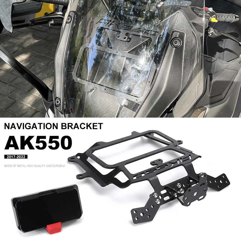 

AK550 2021 2022 Motorcycle Accessories New Wireless Charging GPS Navigation Bracket For Kymco AK 550 AK550 ak 550 ak550