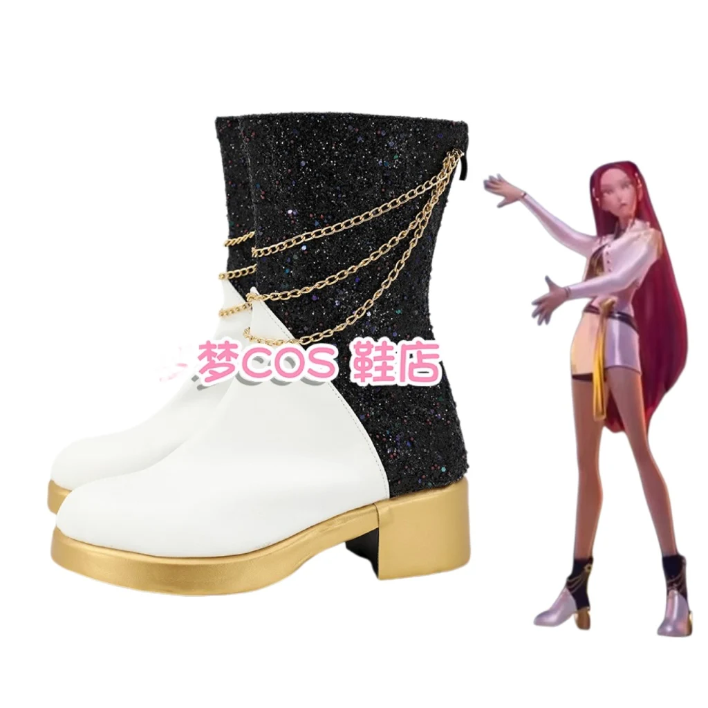 KPop Demon Hunters Rumi Mira Zoey Cosplay Shoes Girls Boiots Anime Costume Boots Adult Kids Shoes