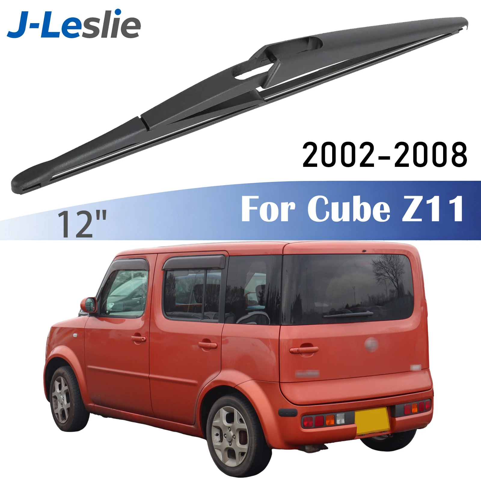 12-Zoll-Heckwischerblatt für Nissan Cube Z11 Hatchback 2002-2008 Windschutzscheibenwischer Regenbürsten Autozubehör scheibenwischer Hinten Heckwischerarm