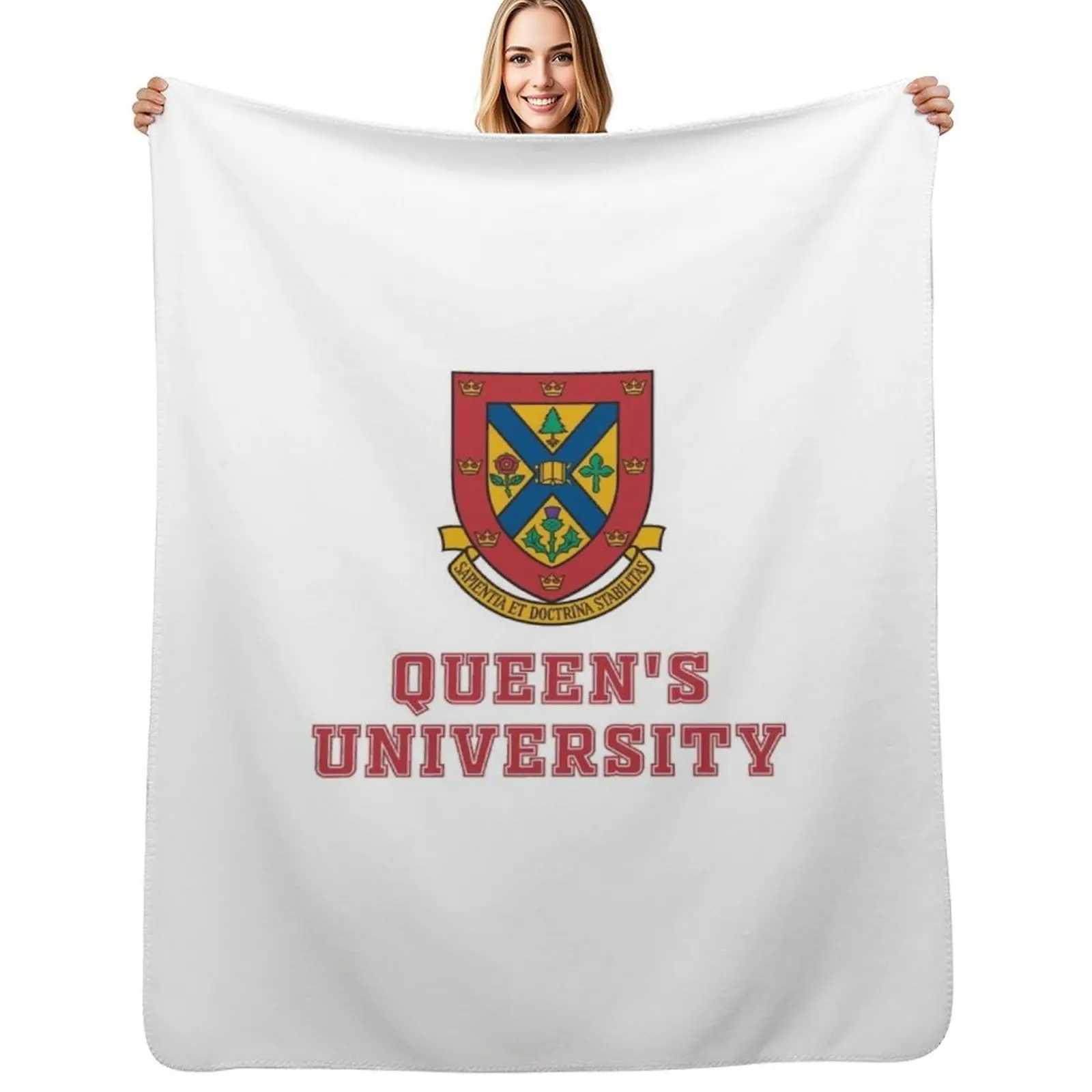 

Queen's University Throw Blanket Single Soft Beds warm for winter Bed Blankets