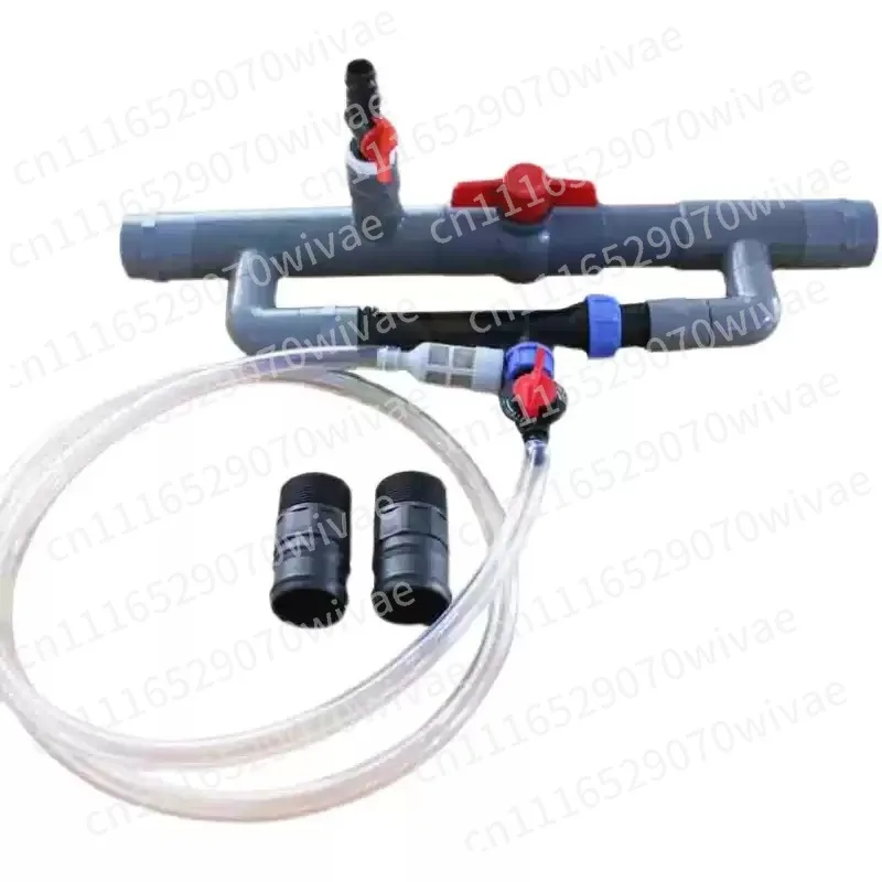 Agricultural drip irrigation micro-spray Venturi fertilizer applicator with water intake valve large flow fertilizer injector