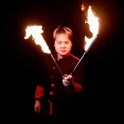 Electronic Fire to Cane Magic Tricks Can Used For Torch to Cane Magia Magician Wand Stage Street Illusions Gimmick Props Comedy