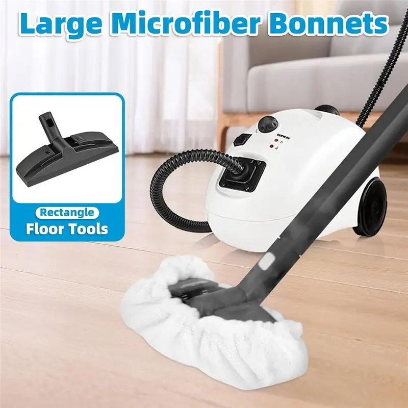 B30B 10 Pack Steam Mop Pads for Dupray Steam Cleaner, 5 Large Rectangle + 5 Small Triangle Bonnets Reusable Microfiber Cloths