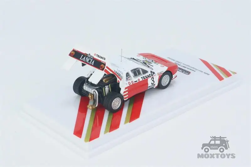 Tarmac Works 1:64 Lancia 037 Rally Van Haspengouw 1985 Red white Diecast Model Car