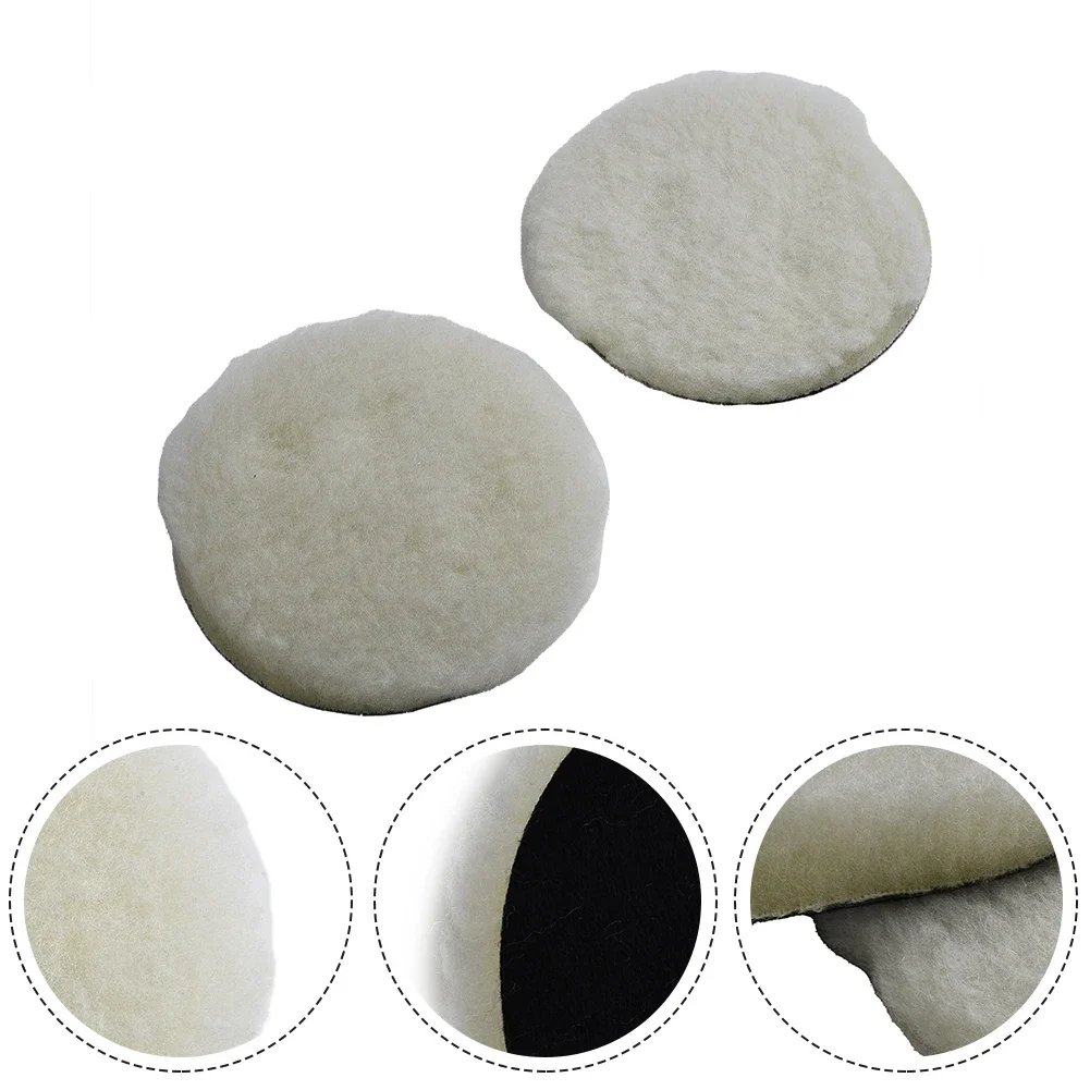 2pcs 5/6/7 Inch Car Headlight Restoration Kit Sanding Discs With Backing Pad Scouring Pads Wool Buffing Sponge Polishing Pads