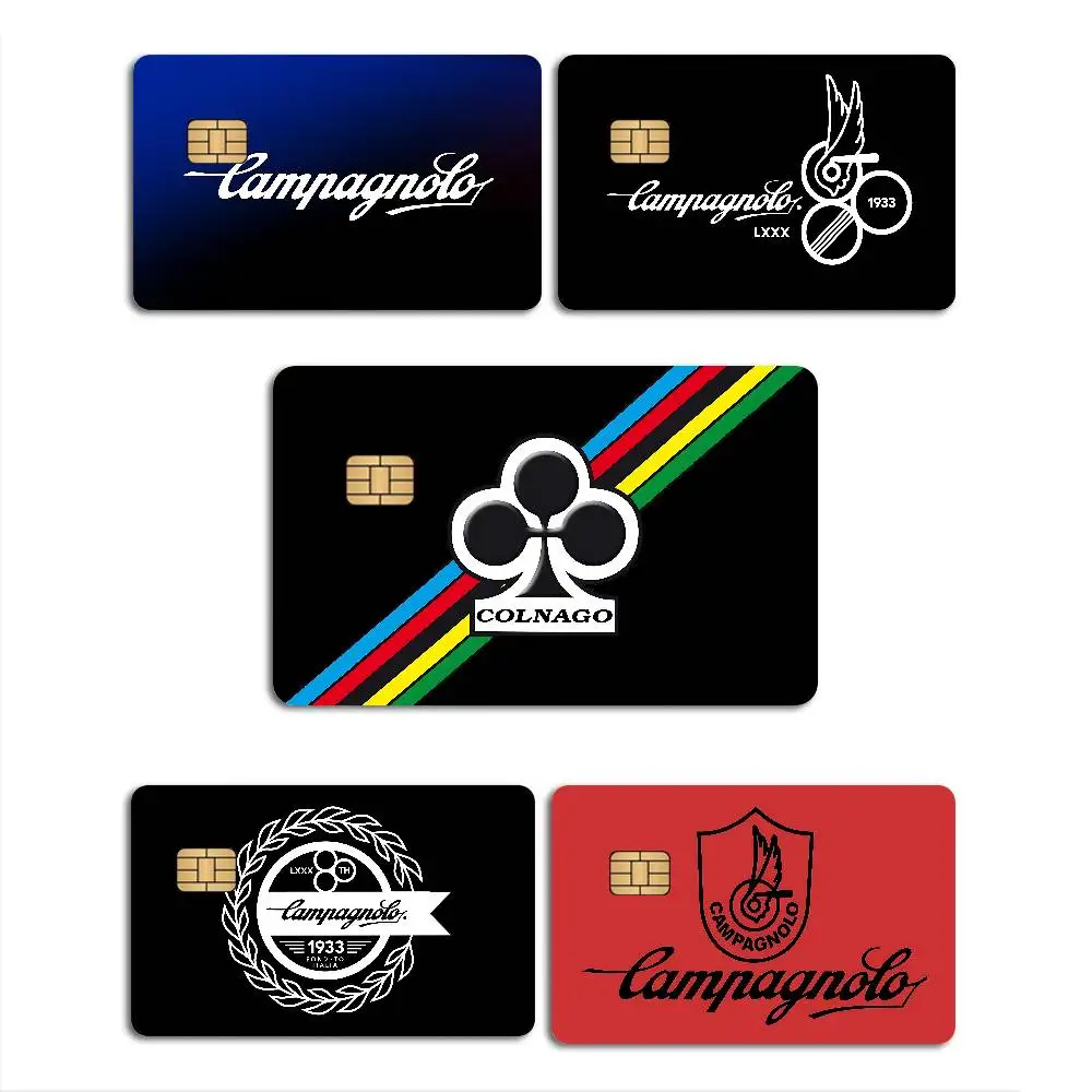C-Campagnolo Anime Front Cover Film Sticker Skin for Credit Debit Card Small Large Chip