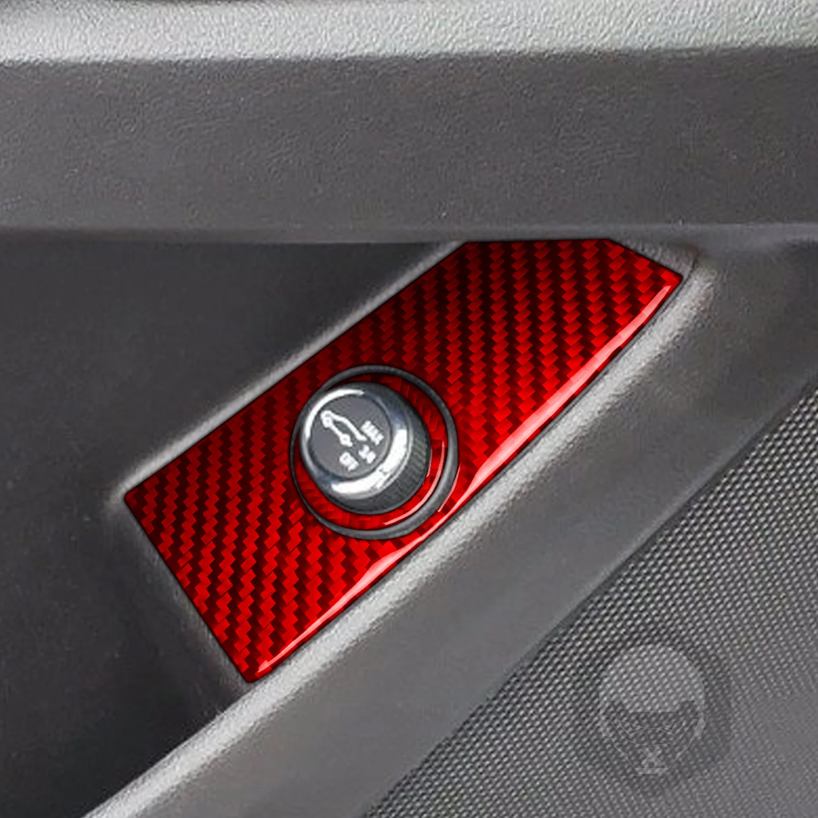 

For Chevrolet Traverse RS LT 2018-2023 Red Carbon Fiber Front Rear Door Storage Box Panel Cover Trim Set Car Accessories Sticker