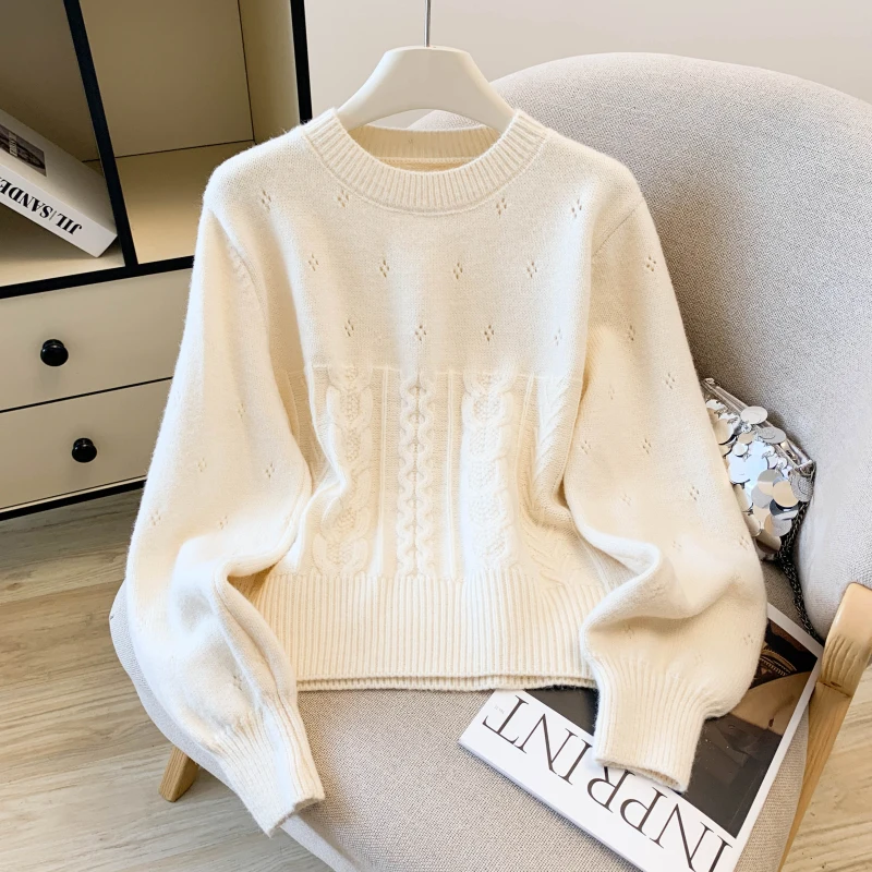 

Autumn Winter New Solid Color Loose Women Pullovers Simple Basic Sweet Lady Woman Pullovers Casual Fashion Korean Female Sweater