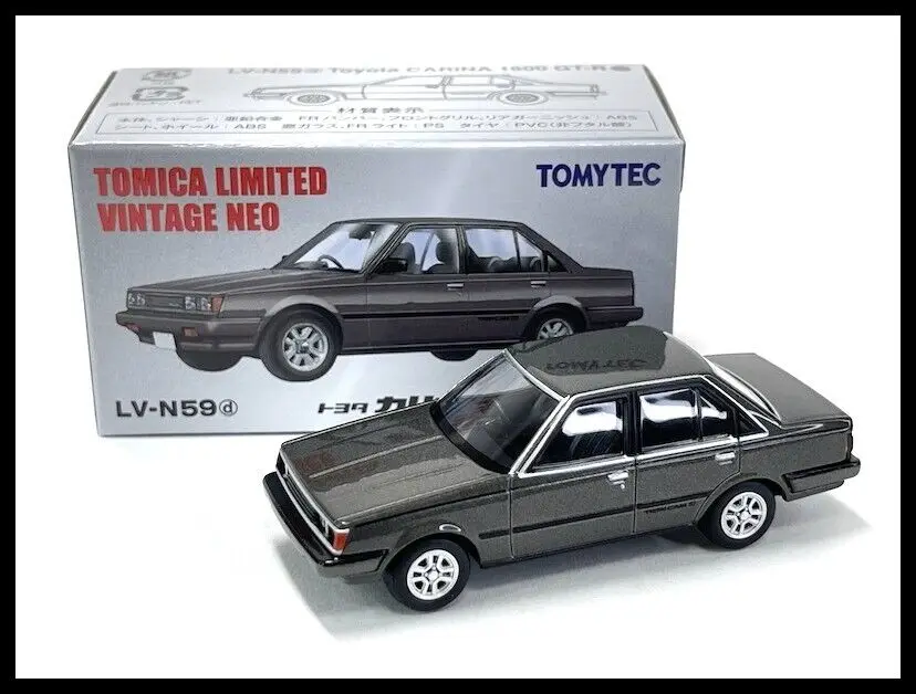 Tomica Vintage NEO LV-N59d  N59c Carina 1600 GT-R 84 Gray 1/64 Tomytec Diecast Model Car Collection Limited Edition Hobby Toys