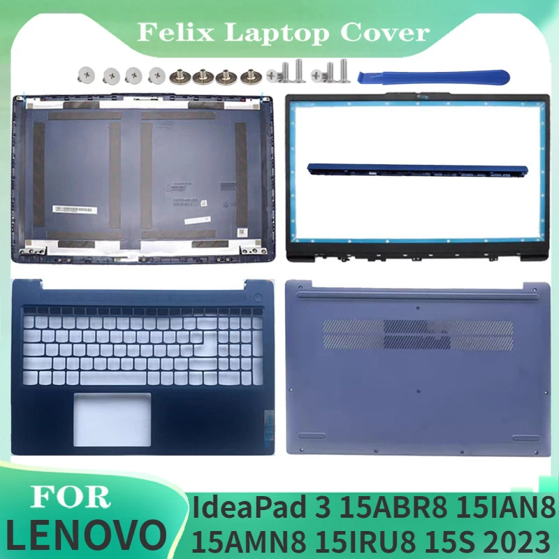 For Lenovo IdeaPad 3 15ABR8 15IAN8 15AMN8 15IRU8 15S 2023 Laptop LCD Back Cover/Front Frame/Palmrest Keyboard/Bottom Cover