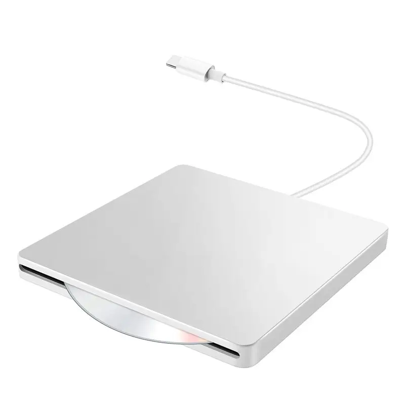 Unidad de CD/DVD externa FEDI-USB tipo C, reproductores de películas en CD portátiles sin necesidad de unidad para ordenador portátil, PC, Windows, Mac