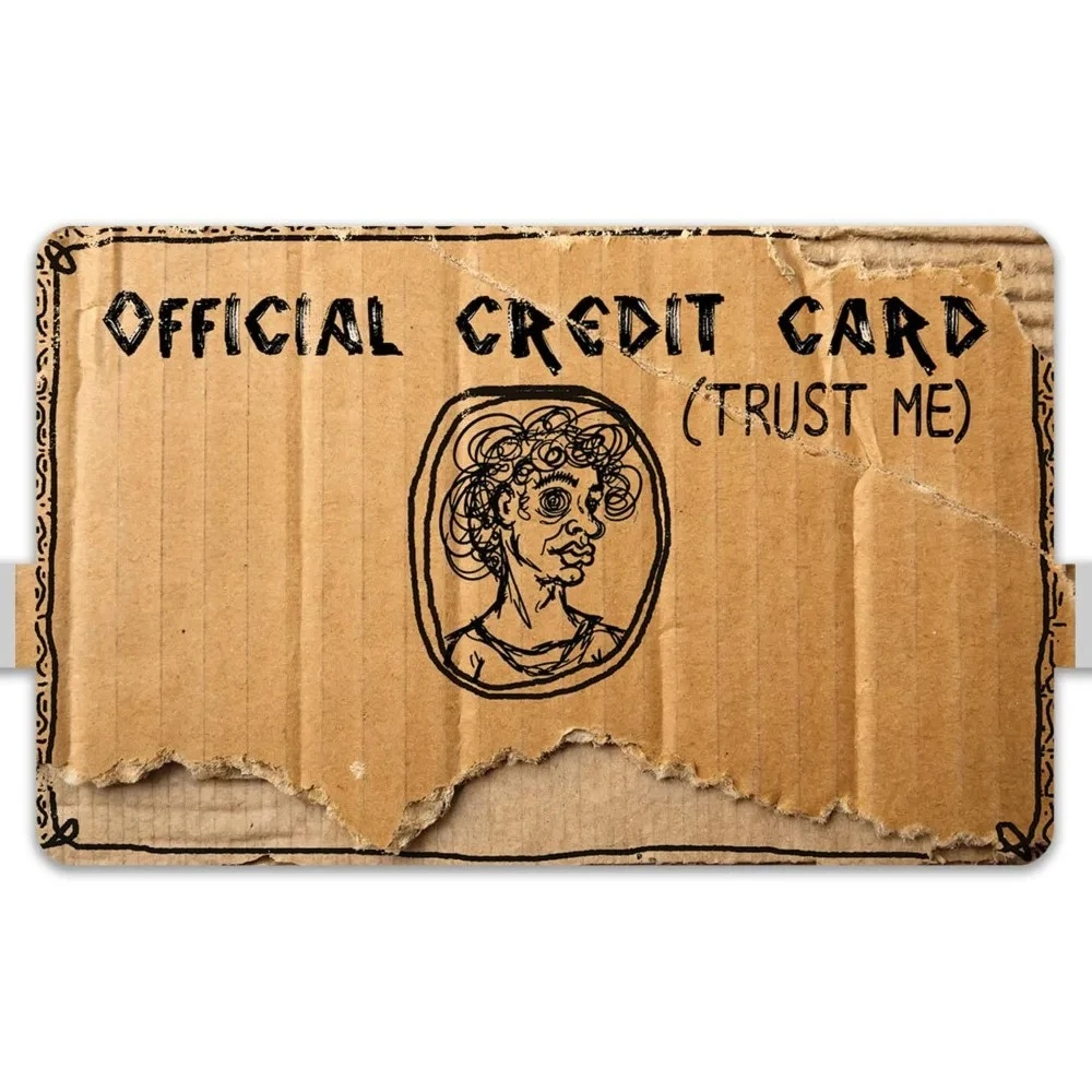 New Trust Me Credit Card Stickers Waterproof Decoration Bus Subway Card Multiple Types of Stickers Accessories Self-adhesive