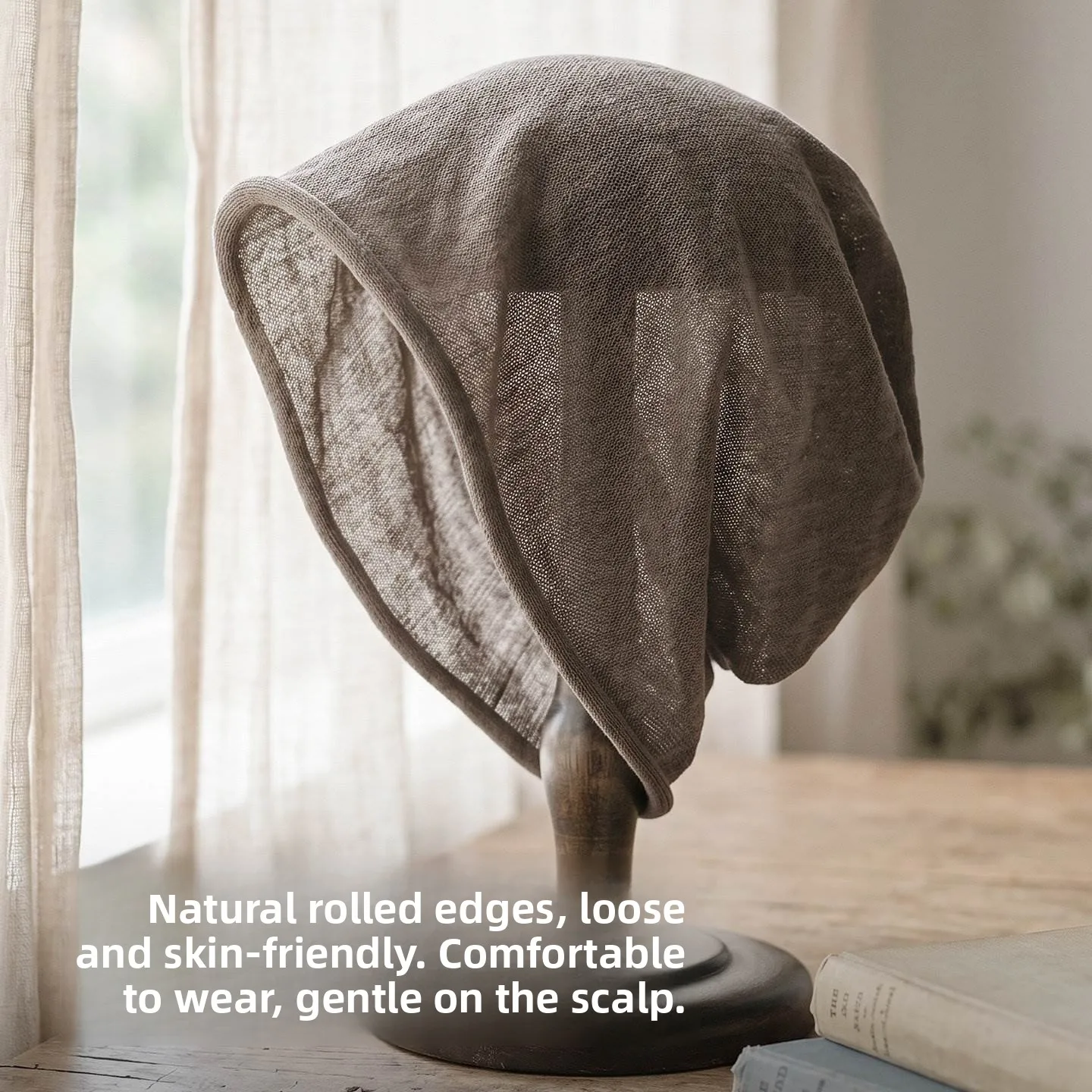 Chemotherapy Ladies Bald Cap Hair Loss Knit Loose Fit Autumn New Style Women's Hat Breathable Casual Comfortable Linen Hat