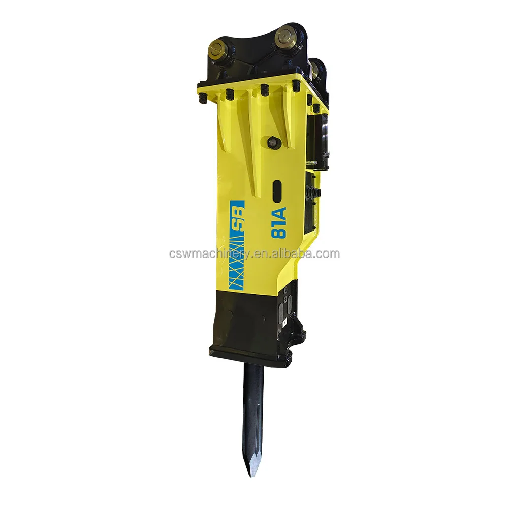 Quality Hydraulic Breaker for 18-26 Ton Excavators Robex210 Hammer Jack Hammer SB81 SB81A With Auto Greaser