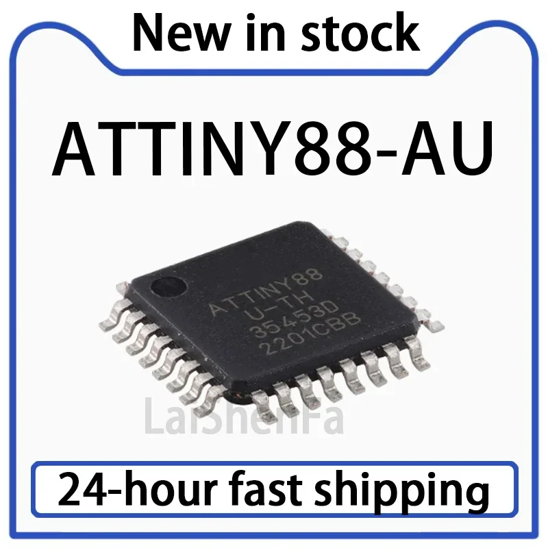 1PCS ATTINY88-AU TQFP-32 8-bit AVR Microcontroller Chip in Stock