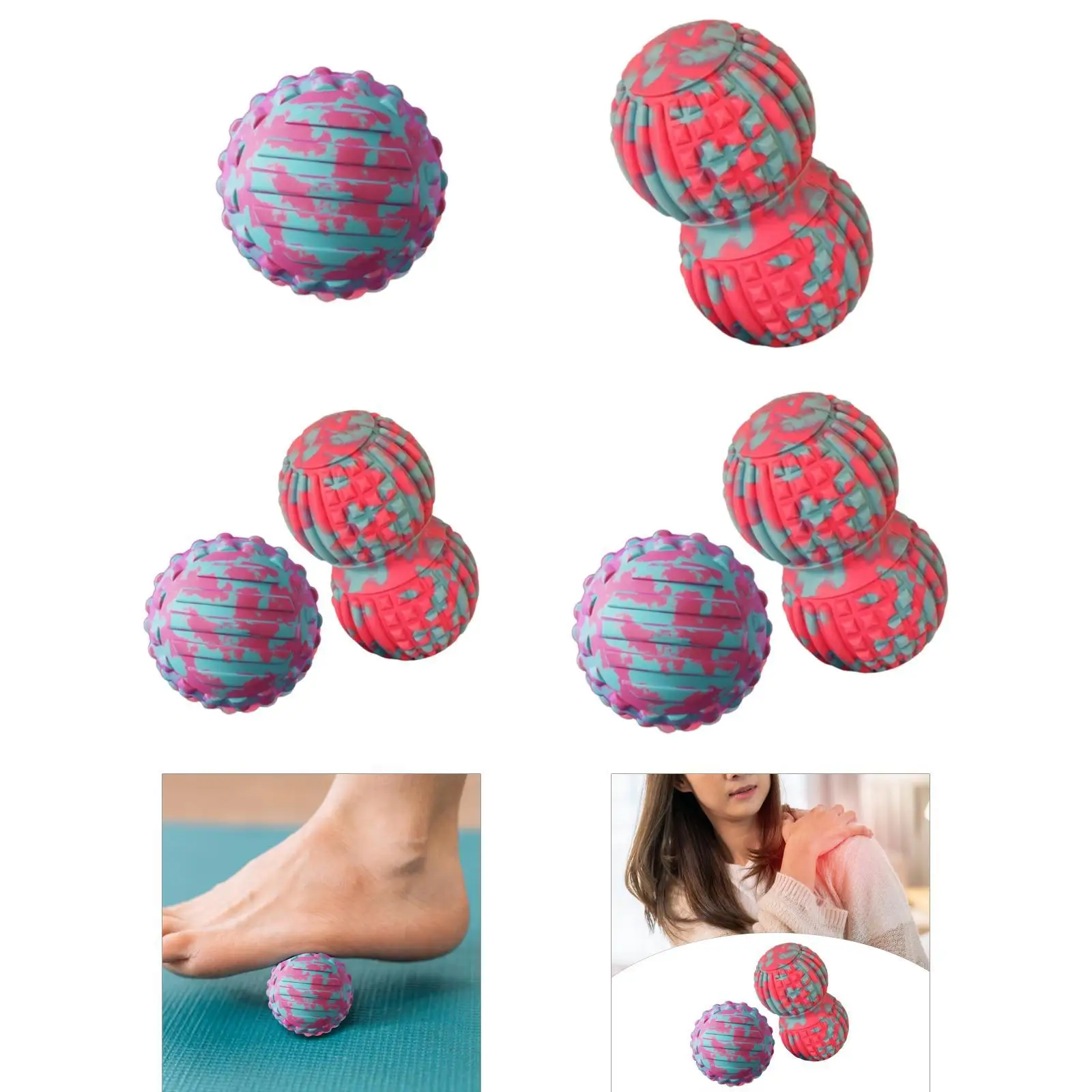 

Massage Ball Roller Deep Tissue Massage Tool Compact Myofascial Massaging Fasciitis Massaging for Feet Workers Back Full Body