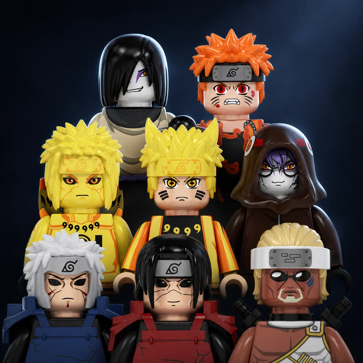 Naruto Boruto Action Figure Building Blocks KDL804 Uzumaki Mitsuki Gaara Minato Namikaze Tobirama Toy For Kids