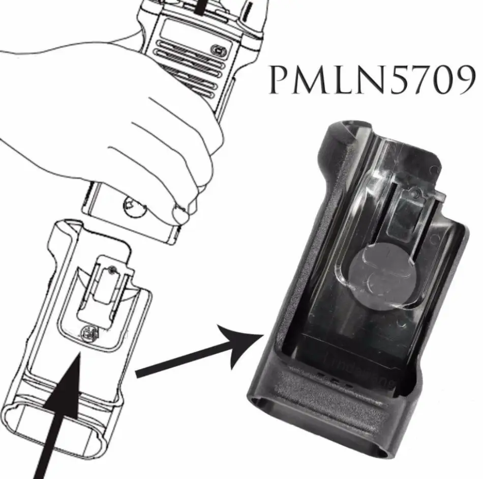 PMLN5709 Universal Carry Holster with Clip For Walkie Talkie APX6000 APX8000 Radio Case Cover--VBLL