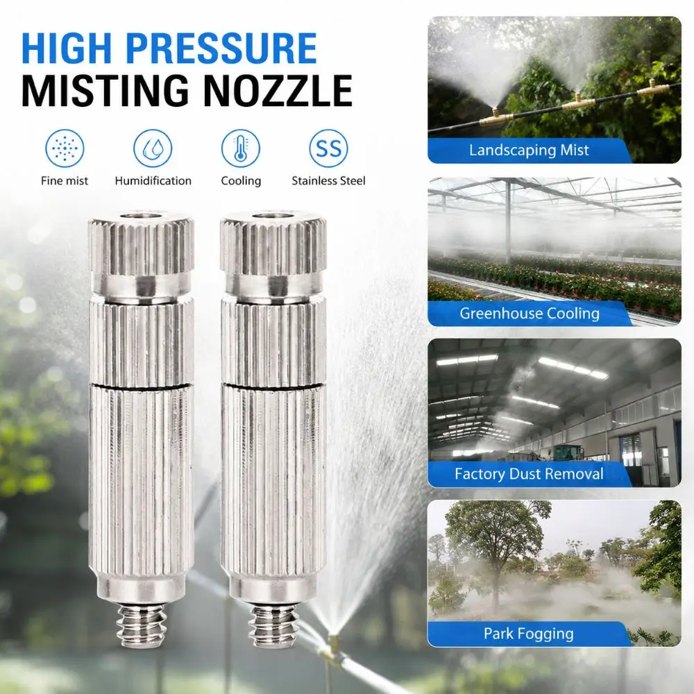 Durable 3/16 Inch Misting Nozzle 0.1mm~0.5mm Brass Atomization Sprayer Humidify Sprayer