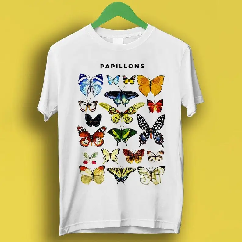 

Pappilons Butterfly Butterflies Nature Art Drawing Design Meme Gift Tee Gamer Cult Movie Music T Shirt P3096