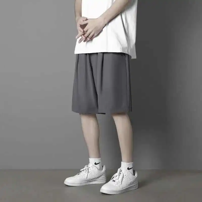 

Men's plus Size Ice Silk Sports orts Casual Lightweight Breathable Qui Dry Five-Quarter Length Color orts