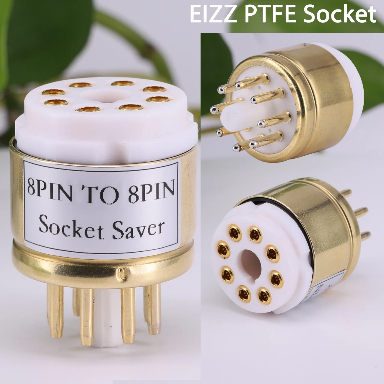 1PC 8PIN TO 8PIN Socket Saver For KT88 KT66 6L6 6V6 EL34 6CA7 6550 6N8P 6N9P 6SL7 6SN7 Tube Audio HIFi Test Socket