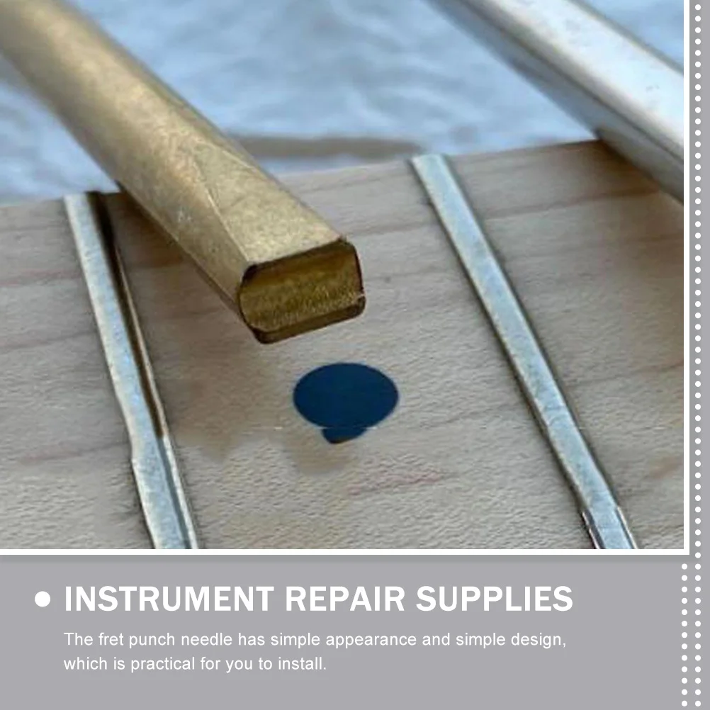 Guitar Fret Punch Needle Durable Repair Tool Practical Guitar Install Tool Kit for Electric Bass Luthier Supplies