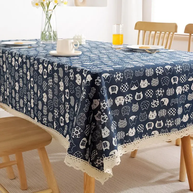 Cotton and Linen Dust Cloth, Printer Cover, Refrigerator Table, Small Square Towel, Microwave Oven Protective Universal Cover
