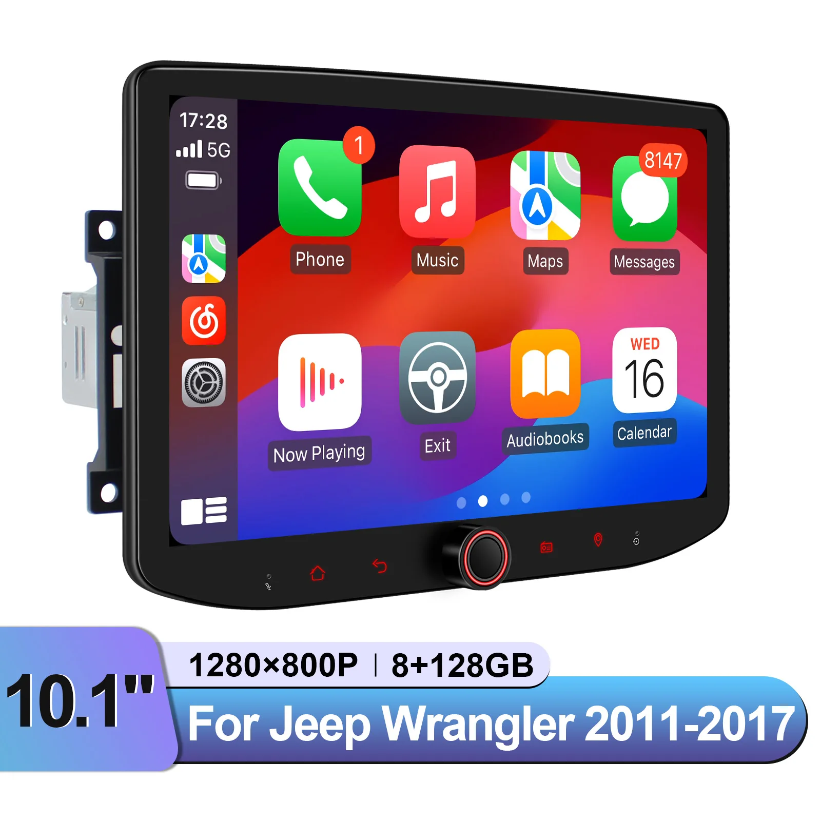 Trendy floating screen car stereo available in multiple sizes For 2011-2017 Jeep Wrangler JK Multimedia Player GPS Navigation