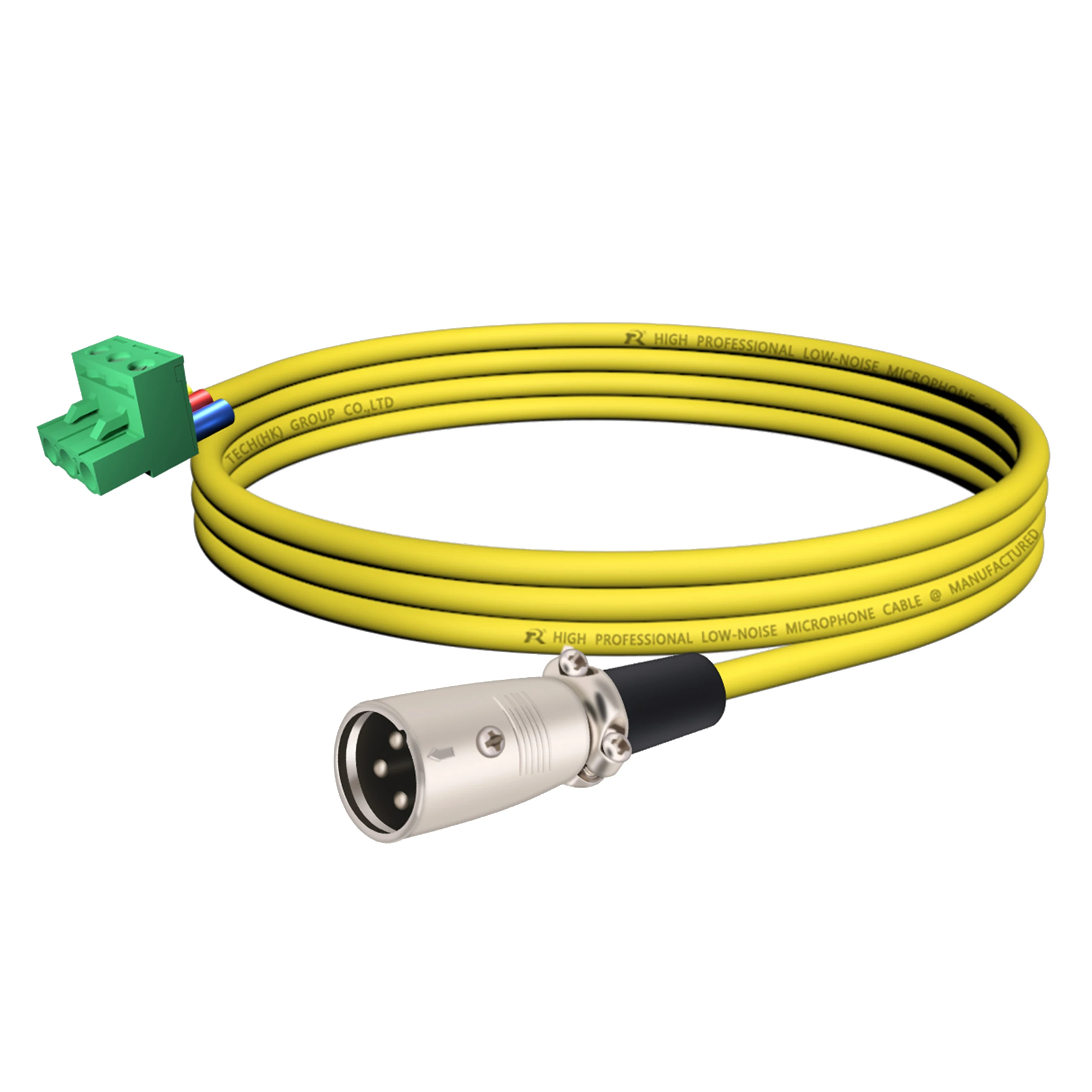 XLR-auf-Phoenix-Kabel, 3-poliger XLR-Stecker/Buchse auf PHX3M/2EDG 5.08 PCB-Schraubklemmenadapter mit sicherem Endstück, geräuscharm – Detail 10