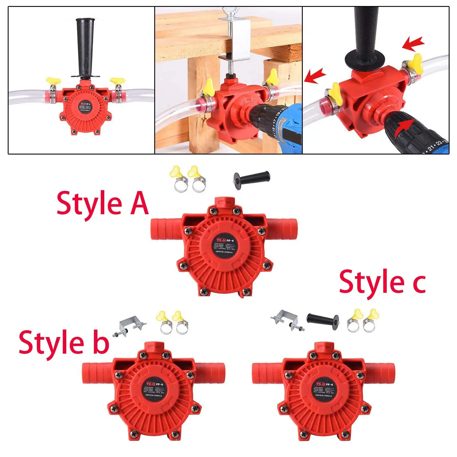 Mini Electric Drill Pump Fast Speed Quick Pumping Speed Outdoor Home Garden Easy to Use Drill Powered Transfer Pump Lightweight