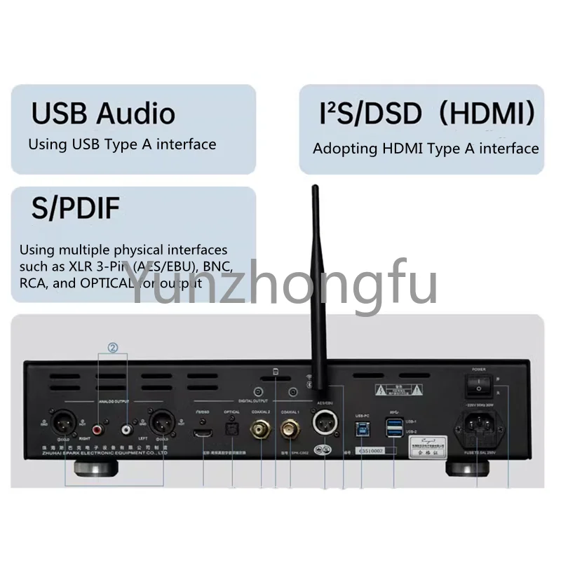 Frequency response: 20Hz-20kHz (±0.5dB)Power supply voltage: ~220V±5% 50HzSignal t Product parameters:Model: CD-50TWhole machine