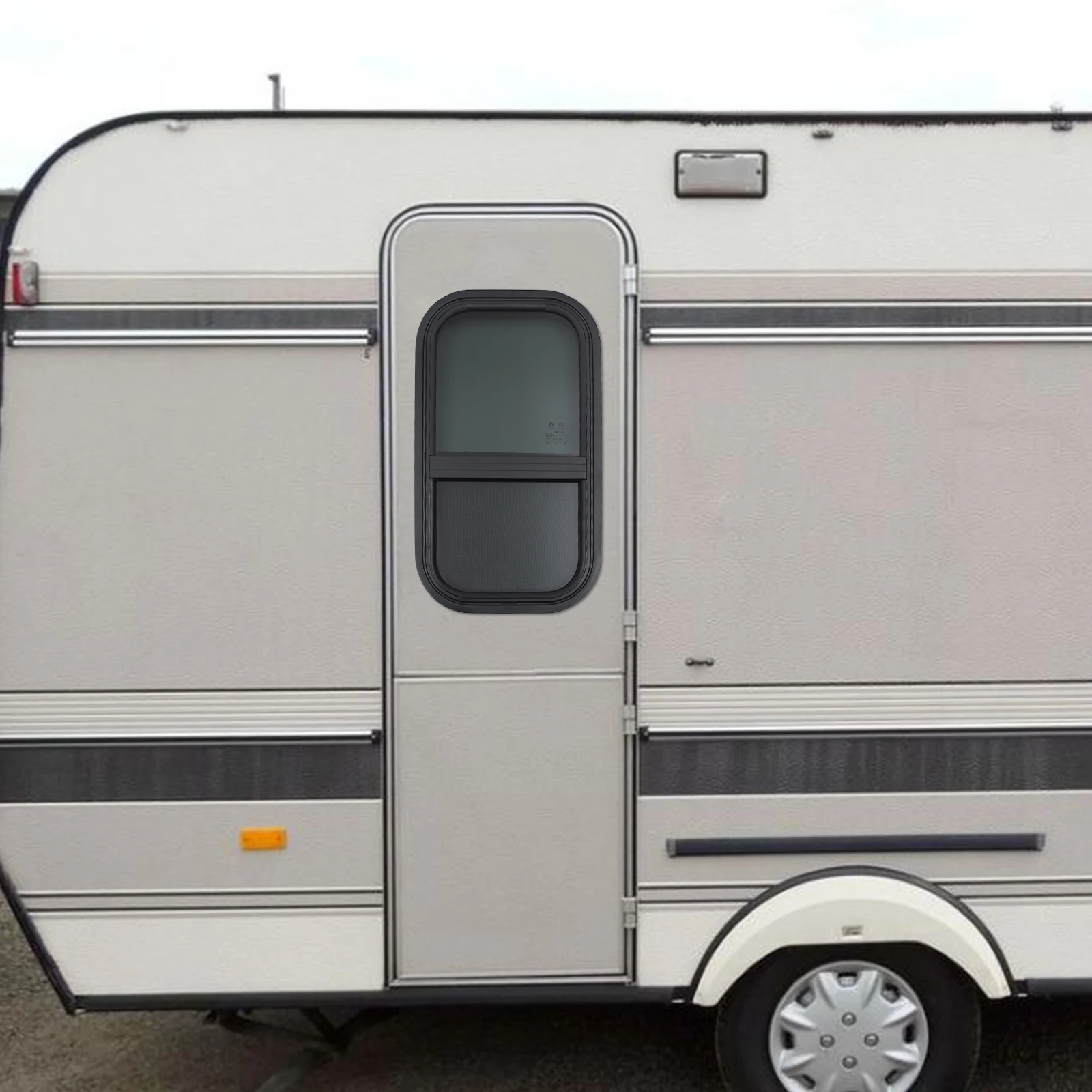 

Vertical RV Window RV Push Pull Window Rounded Corner RV Window Tempered Glass Vertical Horizontal Sliding