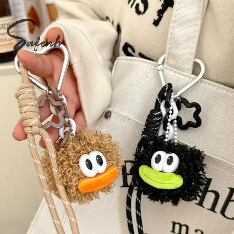 Милый мультяшный меховой шар с большим ртом, кукла, брелок, кавайная плюшевая кукла, кулон, игрушка, брелок для ключей, подвесное украшение для рюкзака, милые подарки Милый мультяшный меховой шар с большим ртом, кукла, брелок, кавайная плюшевая кукла, кулон, игрушка, брелок для ключей, подвесное украшение для рюкзака, милые подарки