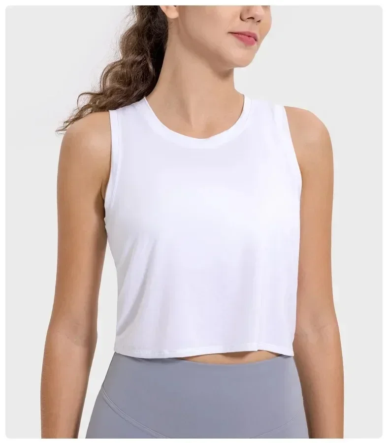 Lemon-Top deportivo para mujer, ropa deportiva para trotar al aire libre, blusa suave para viajes, camisetas sin mangas, ropa de gimnasio para mujer, ropa de Yoga