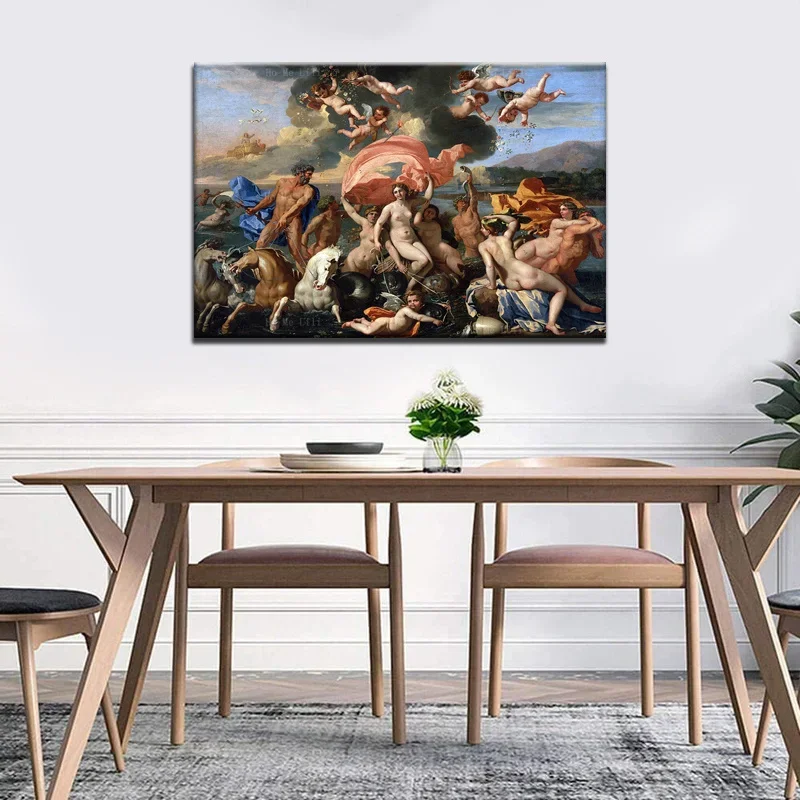 Jupiter Chariot Between Justice And Piety The Birth Of Venus Greek Mythology Canvas Wall Art By Ho Me Lili For Home Decor