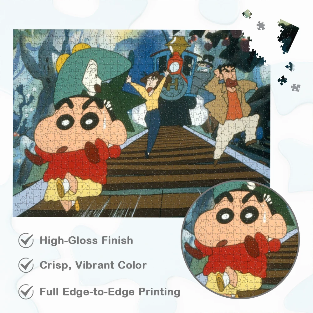 크레용 신찬 직소 퍼즐 Shinnosuke 및 친구 만화 교육 장난감 만화 시리즈 DIY 종이 직소 퍼즐 게임 선물