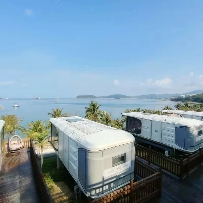 Customizable Modern Design Space Capsule House Smart Prefab Pod For Outdoor Living Camping Resort And Mobile Office Use