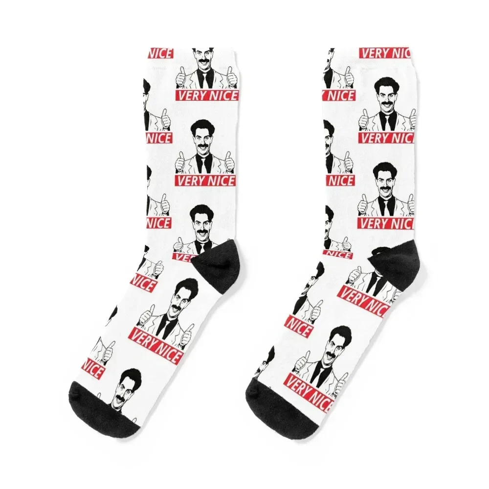 

Borat Very Nice Socks snow winter gifts christmas gift soccer anti-slip Ladies Socks Men's
