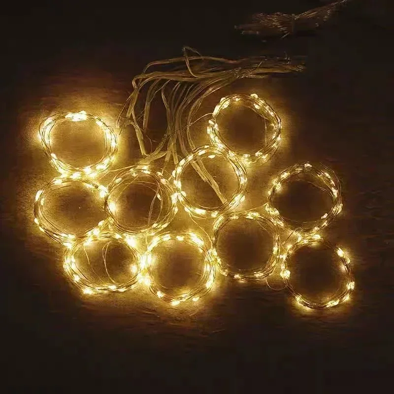 3x3m ผ้าม่าน Garland บนหน้าต่าง USB Power Fairy ไฟ Festoon พร้อมรีโมทใหม่ปี Garland ไฟ LED ตกแต่งคริสต์มาส