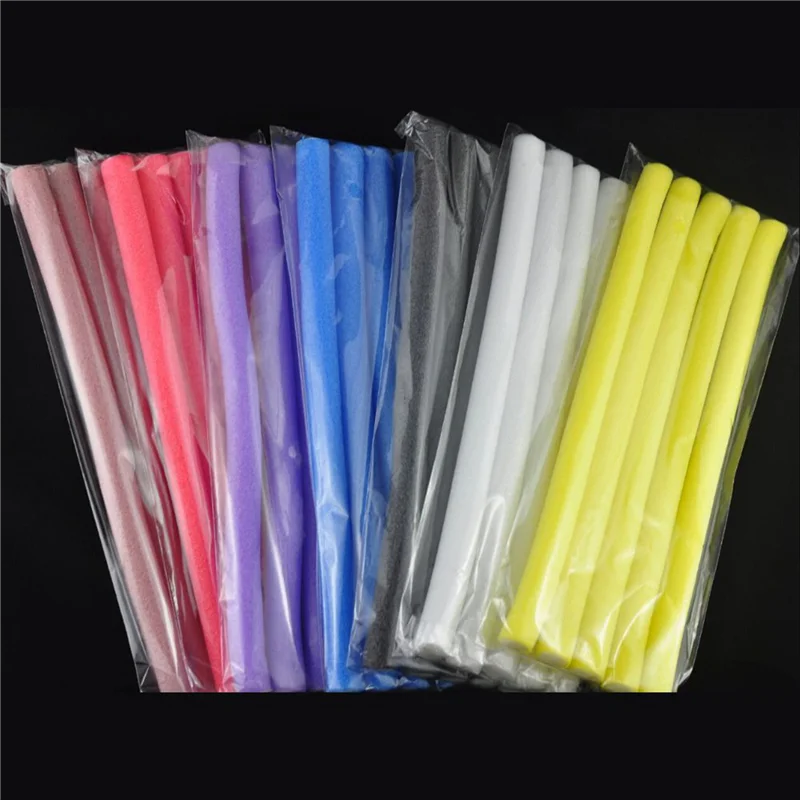

50Pcs Lot Curler Makers Soft Foam Bendy Twist Curls DIY Styling Hair Rollers Tool For Women Accessories