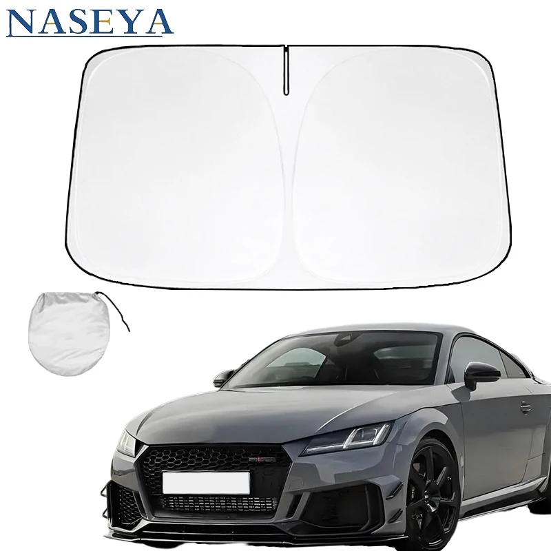 

For Audi TT 1999 2000 2001 2002 2003 2004-2018 Folding Car Window Sunshade Cover Sun Shade Windshield Visor Protector Windscreen