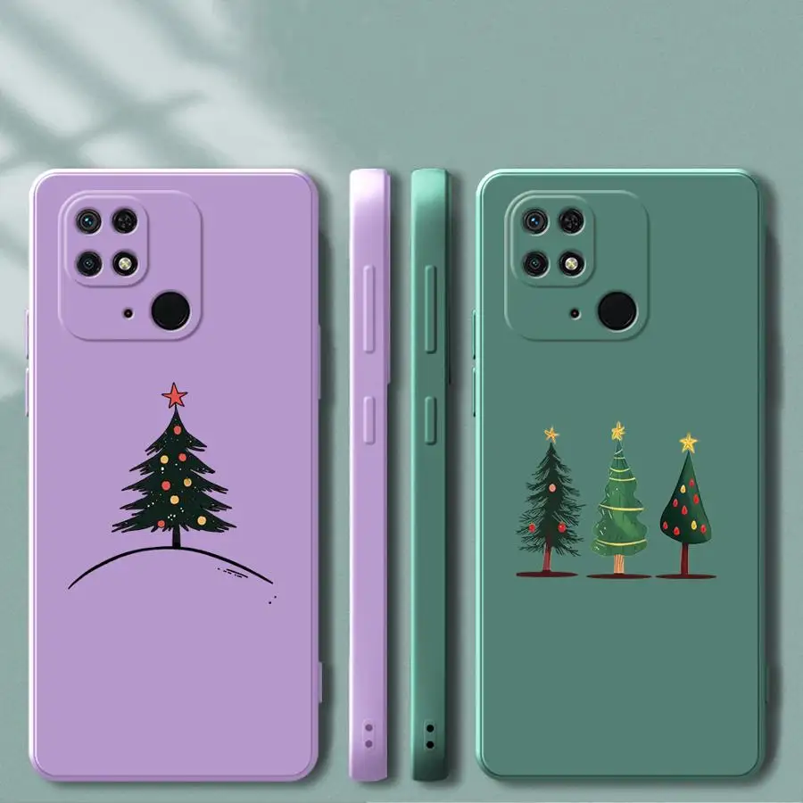 

Модный крутой чехол с рождественскими елками для Xiaomi Redmi 10 9 8 A2 K40 A1 13C 12C K60 A3x 14C, мягкий чехол