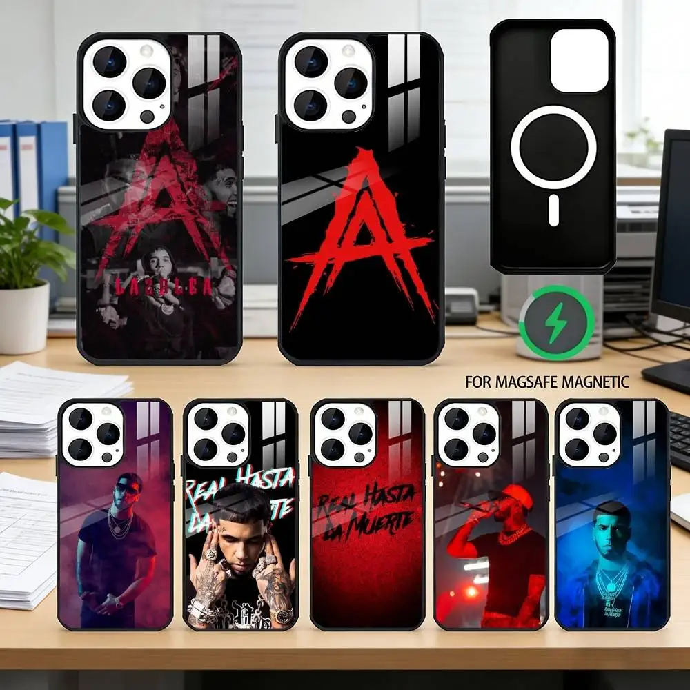 

Real Hasta La M-Muerte Anuel Phone Case For iPhone17,16,15,14,13,12,11 Plus,Pro Magnetic For Magsafe Wireless Charging