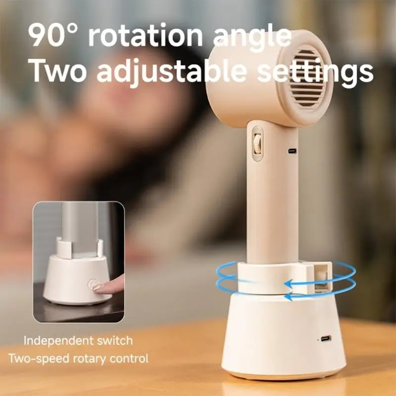 D0AB Small Rechargeable individual Fan With 1800mAh Extended Operation length