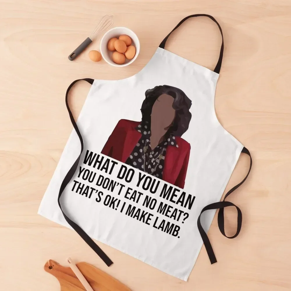 

My Big Fat Greek Wedding - Lamb Apron For Girl with personal logo waiter Apron