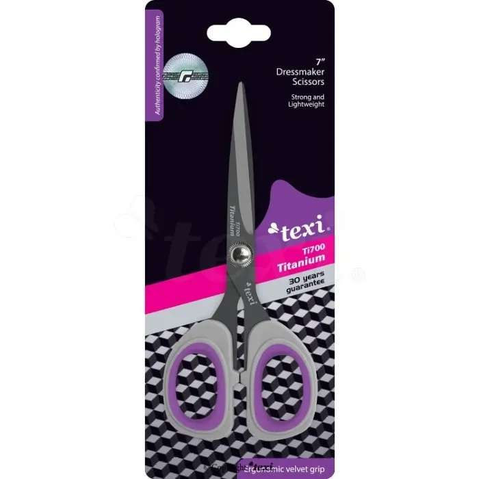 Tijera Texi  de Titanio 18 Cm - Ergonómica y Resistente Al Óxido